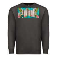 Smoke western floral  license plate template Premium Sweatshirt - BarkalooDesign