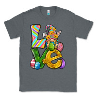 Charcoal Heather Love gnome Easter Classic Tee - Neo Western