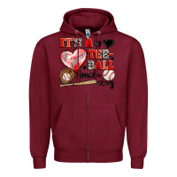 Burgundy it's a tee ball kinda day Zipper Hoodie - JahusDesignShop