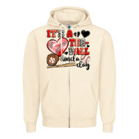 Sandshell it's a tee ball kinda day Zipper Hoodie - JahusDesignShop