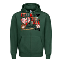Sports Green it's a tee ball kinda day Zipper Hoodie - JahusDesignShop