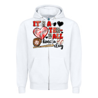 White it's a tee ball kinda day Zipper Hoodie - JahusDesignShop
