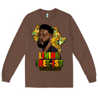 Chestnut juneteenth living freeish since 1865 Long Sleeve Tee - HRA Design Shop