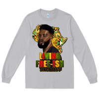 Moon Dust juneteenth living freeish since 1865 Long Sleeve Tee - HRA Design Shop