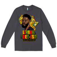 Smoke juneteenth living freeish since 1865 Long Sleeve Tee - HRA Design Shop