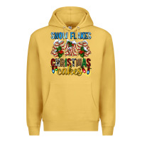 Antique Gold snow flakes christmas cakes ado Premium Hoodie - AdoDesignShop