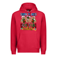 Cardinal snow flakes christmas cakes ado Premium Hoodie - AdoDesignShop