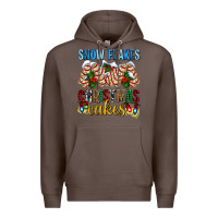 Coffee snow flakes christmas cakes ado Premium Hoodie - AdoDesignShop