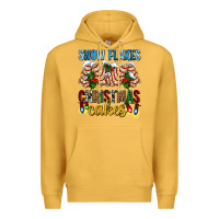 Mustard snow flakes christmas cakes ado Premium Hoodie - AdoDesignShop