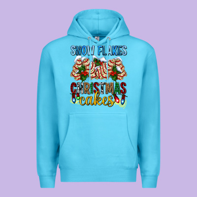 Snow Flakes Christmas Cakes Ado Premium Hoodie Designed By Adodesignshop