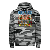 Slate Camo snow flakes christmas cakes ado Premium Hoodie - AdoDesignShop