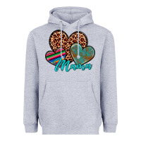 Heather Grey hearts mama Heavyweight Hoodie - Artiststas