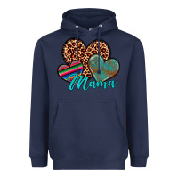 Navy hearts mama Heavyweight Hoodie - Artiststas