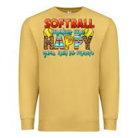 Antique Gold Softball Makes Me Happy You, Not So Much Premium Sweatshirt - LillyAllenDesigns