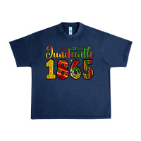 Navy juneteenth 1865 Urban Heavy Tee - Zillion Design Studio