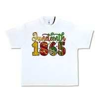 White juneteenth 1865 Urban Heavy Tee - Zillion Design Studio