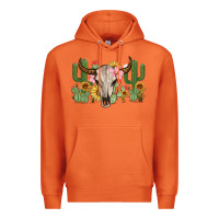 Carrot bull skull with cactus Premium Hoodie - MaliasSmallBusiness