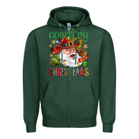 Sports Green Country Christmas Zipper Hoodie - BundleAndBundleShop