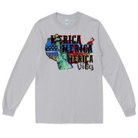 Moon Dust Merica Merica Merica vibes 4th of july Long Sleeve Tee - CowGirlArtShop