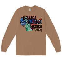 Toasted Coconut Merica Merica Merica vibes 4th of july Long Sleeve Tee - CowGirlArtShop
