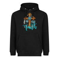 Black faith western turquoise Heavyweight Hoodie - AdoDesignShop
