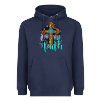 Navy faith western turquoise Heavyweight Hoodie - AdoDesignShop