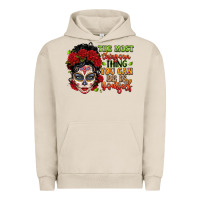 Pigment French Oak the most chingona thing you can be is yourself sug Urban Hoodie - LillyAllenDesigns