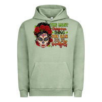 Pigment Oil Green the most chingona thing you can be is yourself sug Urban Hoodie - LillyAllenDesigns