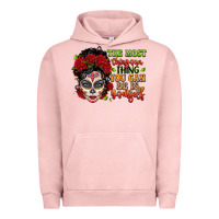 Pigment Salmon the most chingona thing you can be is yourself sug Urban Hoodie - LillyAllenDesigns