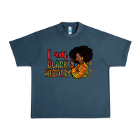 Midnight Navy i am black history Urban Heavy Tee - Zillion Design Studio