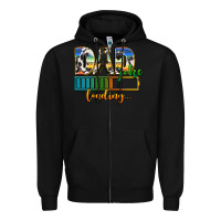 Black dad joke loading Zipper Hoodie - AdoDesignShop