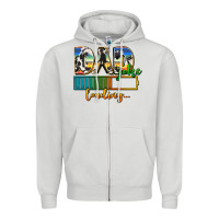 Dove Grey dad joke loading Zipper Hoodie - AdoDesignShop