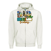 Oatmeal Heather dad joke loading Zipper Hoodie - AdoDesignShop