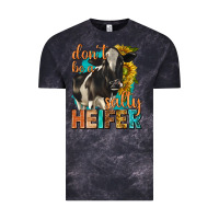 Cloud Black dont be a salty heifer with sunflowers Vintage Tee - texasbilliewilder