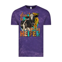 Cloud Purple dont be a salty heifer with sunflowers Vintage Tee - texasbilliewilder