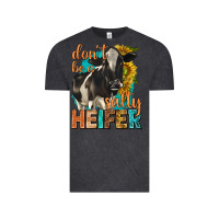 Vintage Black dont be a salty heifer with sunflowers Vintage Tee - texasbilliewilder