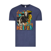 Vintage Denim dont be a salty heifer with sunflowers Vintage Tee - texasbilliewilder