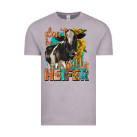 Dont Be A Salty Heifer With Sunflowers Vintage Tee | Teevron