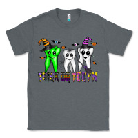 Charcoal Heather trick or teeth Classic Tee - CowhideDigitalArt