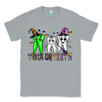 Heather Grey trick or teeth Classic Tee - CowhideDigitalArt