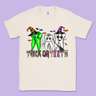 Trick Or Teeth Classic Tee Designed By Cowhidedigitalart