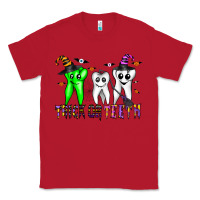 Red trick or teeth Classic Tee - CowhideDigitalArt