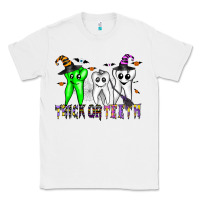 White trick or teeth Classic Tee - CowhideDigitalArt