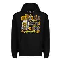 Black break your limits and outgrow yourself Premium Hoodie - NancyCooperArtShop