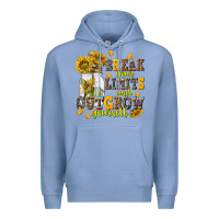 Colony Blue break your limits and outgrow yourself Premium Hoodie - NancyCooperArtShop