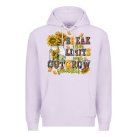 Lilac break your limits and outgrow yourself Premium Hoodie - NancyCooperArtShop