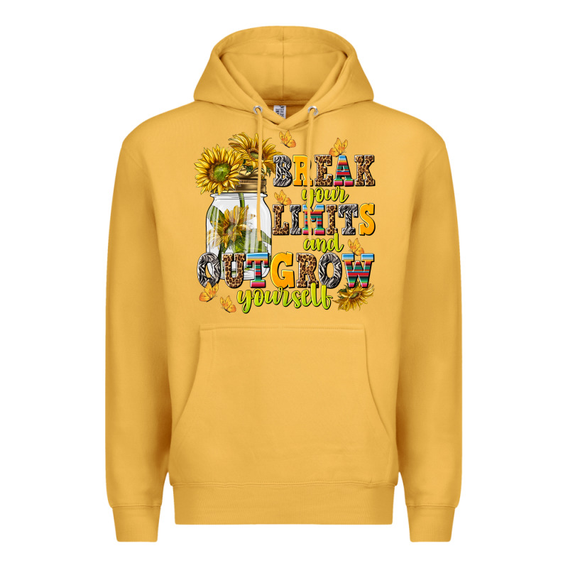 Break Your Limits And Outgrow Yourself Premium Hoodie by NancyCooperArtShop | Teevron