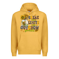 Mustard break your limits and outgrow yourself Premium Hoodie - NancyCooperArtShop