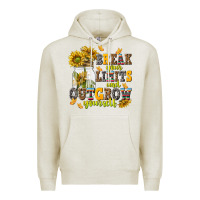 Oatmeal Heather break your limits and outgrow yourself Premium Hoodie - NancyCooperArtShop