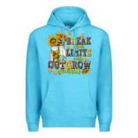 Ocean Blue break your limits and outgrow yourself Premium Hoodie - NancyCooperArtShop